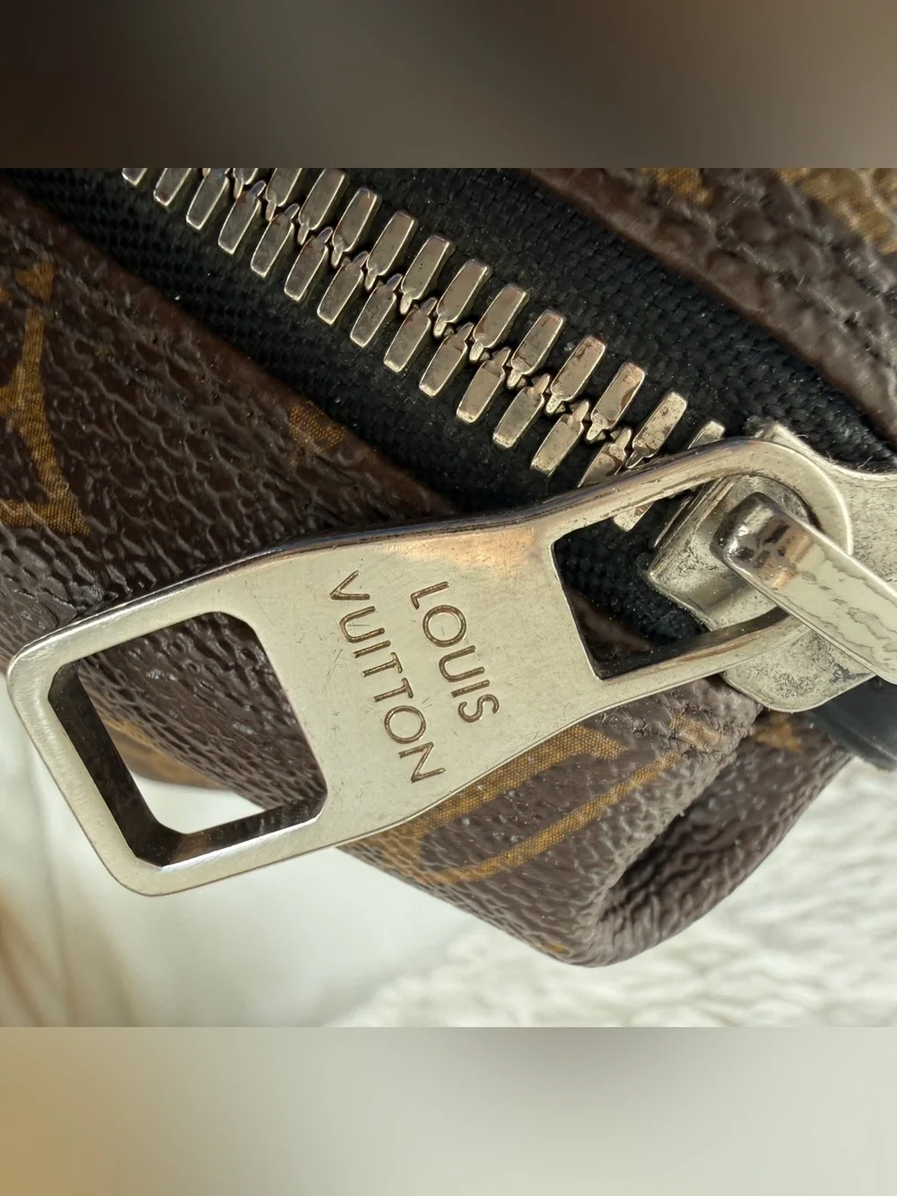 Louis Vuitton Monogram Macassar Kitan Tote Bag Briefcase M40388 DustBag Included